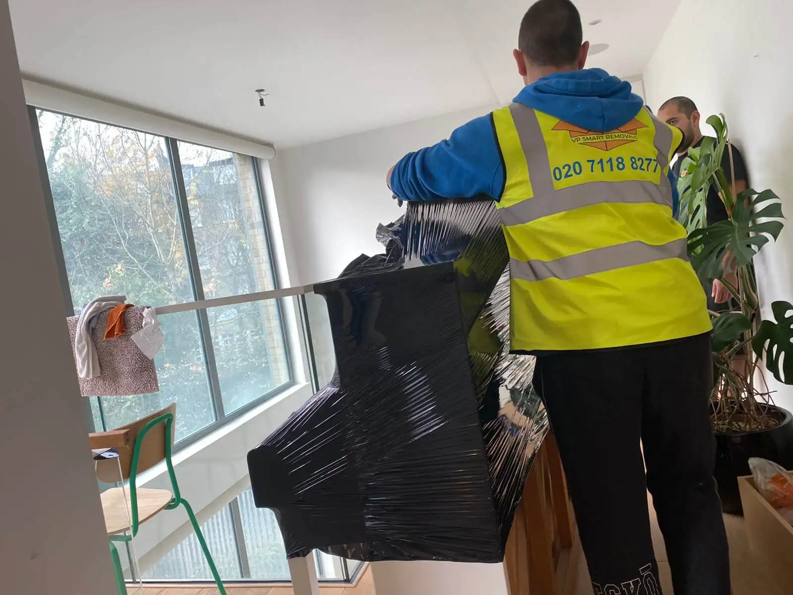 North London movers moving packed furniture and belongings into storage