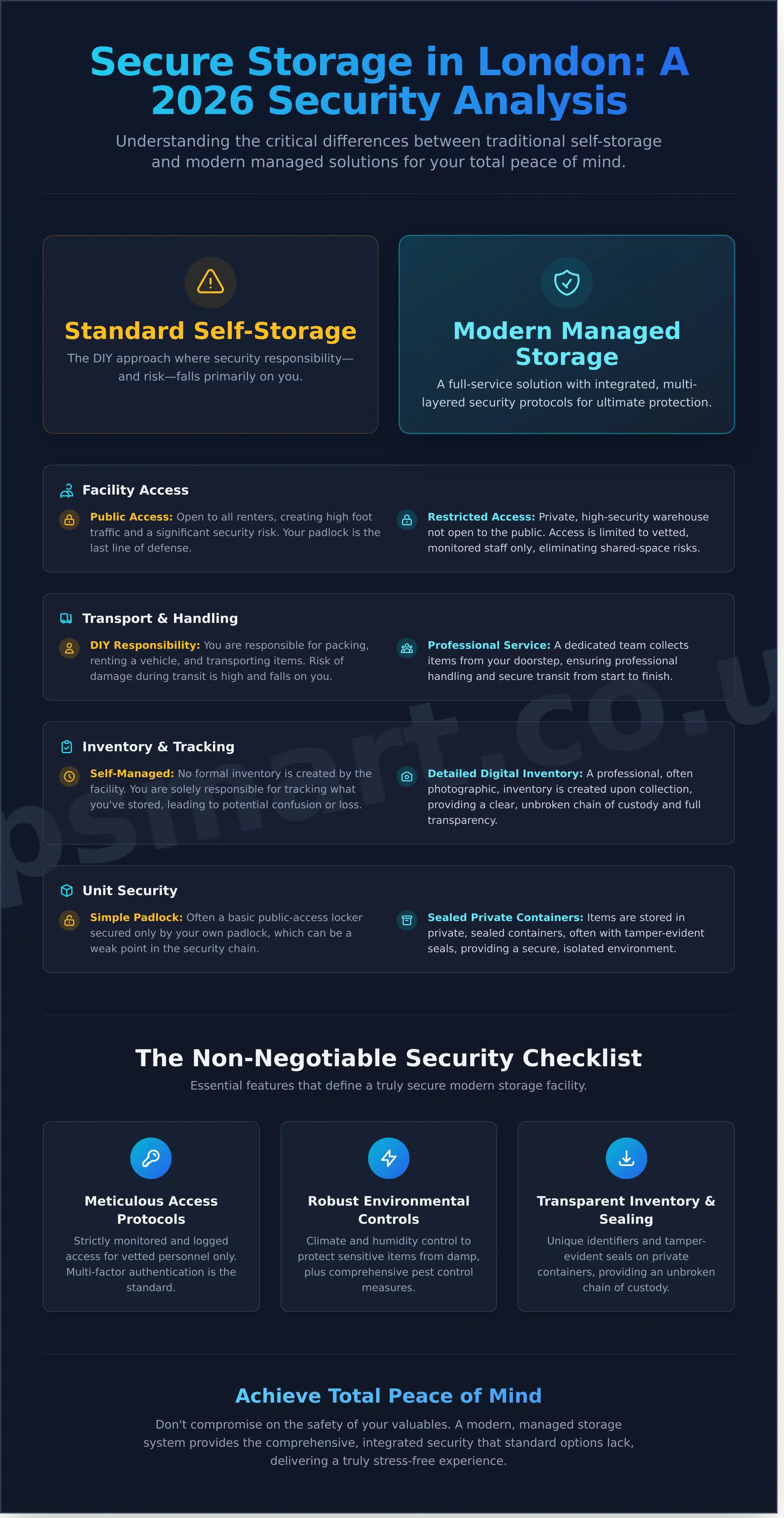 Secure Storage in London: The Definitive 2026 Security Guide – VP Smart Removals