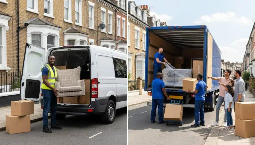 Man with Van vs. Full Removals in London: Which is Right For You?