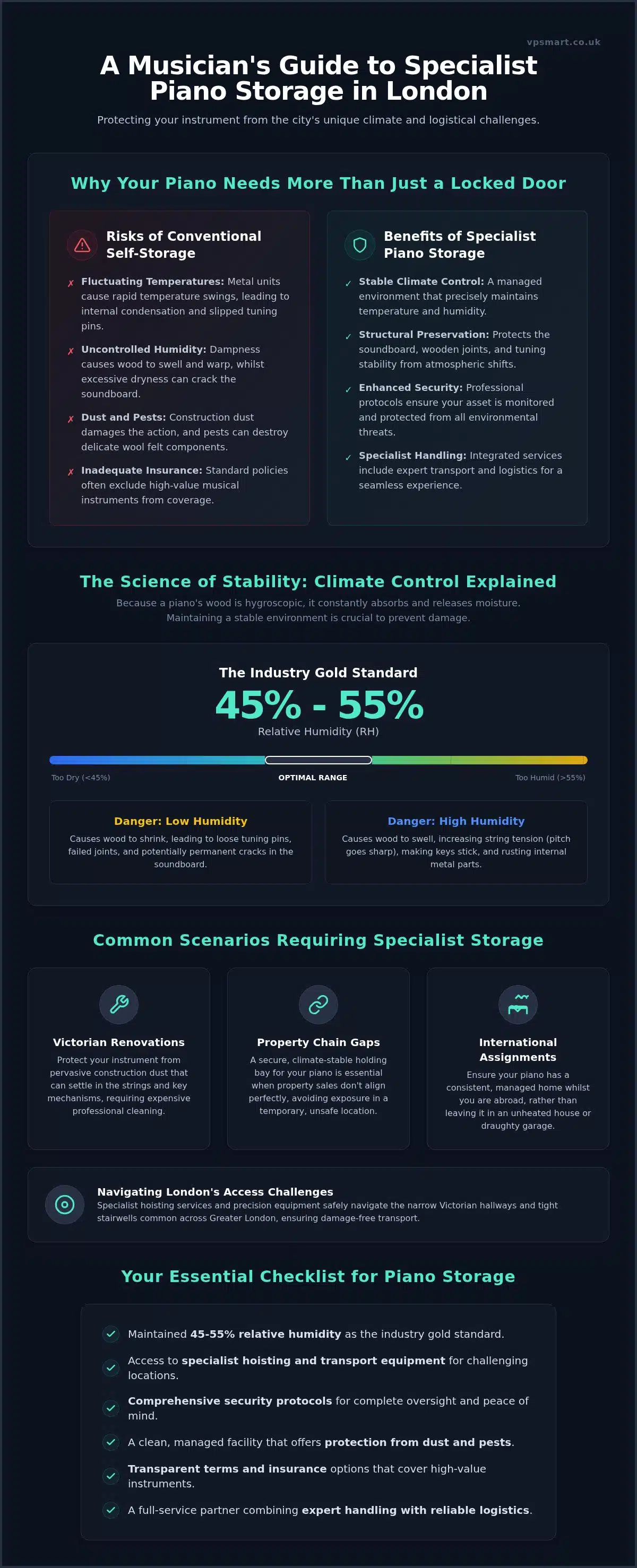 Professional Piano Storage London: Secure & Climate-Controlled Solutions 2026